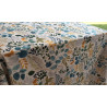 Nappe rectangulaire en coton avec motif FEUILLES MULTICOLORE.. Dans toutes les tailles 100% Coton.... FABRIQUÉ EN ITALIE !!!!!