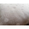 Coprisedia Sfoderabili Double/Face Con Retro In Tinta Unita Misura 40x40 Disegno A POIS BEIGE... MADE IN ITALY ...100% COTONE