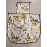 Tea Towels Set 3 Pieces LEMON Pattern 100% Cotton...MADE IN ITALY.!!!!!!!
