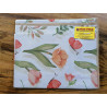 Rectangular tablecloth in water-repellent plastic. TULIPS AND BUTTERFLIES design.. In all sizes..MADE IN ITALY..