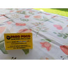 Rectangular tablecloth in water-repellent plastic. TULIPS AND BUTTERFLIES design.. In all sizes..MADE IN ITALY..