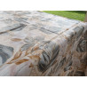 Rectangular Tablecloth in Water-repellent Plastic Design with LEAVES.. In all sizes..MADE IN ITALY..