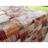 Tovaglia Rettangolare In Plastica Idrorepellente Disegno GEOMETRICO MULTICOLOR .. In Tutte le Misure ..MADE IN ITALY..