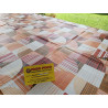 Tovaglia Rettangolare In Plastica Idrorepellente Disegno GEOMETRICO MULTICOLOR .. In Tutte le Misure ..MADE IN ITALY..
