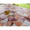 Tovaglia Rettangolare In Plastica Idrorepellente Disegno GEOMETRICO MULTICOLOR .. In Tutte le Misure ..MADE IN ITALY..