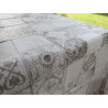 Tovaglia Rettangolare In Plastica Disegno MAIOLICHE .. In Tutte le Misure  Colore:Grigia e Multicolor..MADE IN ITALY..
