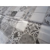 Tovaglia Rettangolare In Plastica Disegno MAIOLICHE .. In Tutte le Misure  Colore:Grigia e Multicolor..MADE IN ITALY..