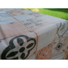 Rectangular Plastic Tablecloth with MAIOLICA Design.. In all sizes. Color: Gray and Multicolor.. MADE IN ITALY..