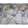 Nappe rectangulaire en plastique au design MAIOLICA. Dans toutes les tailles. Couleur : gris et multicolore. Fabriqué en Italie.