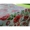 Rectangular tablecloth in water-repellent plastic with POPPIES design.. In all sizes..MADE IN ITALY..