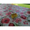 Rectangular tablecloth in water-repellent plastic with POPPIES design.. In all sizes..MADE IN ITALY..