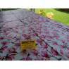 Nappe rectangulaire en plastique hydrofuge avec motif MAGNOLIA COULEUR. Dans toutes les tailles..FABRIQUÉE EN ITALIE..