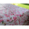 Rechteckige Tischdecke aus wasserabweisendem Kunststoff mit COLORED MAGNOLIA-Design. In allen Größen. HERGESTELLT IN ITALIEN.