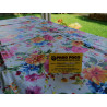 Nappe rectangulaire en plastique hydrofuge avec motif FLORAL MULTICOLORE. Dans toutes les tailles..FABRIQUÉE EN ITALIE..
