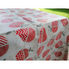 Nappe rectangulaire en plastique hydrofuge. Design Tutti Frutti.. Dans toutes les tailles.. FABRIQUÉ EN ITALIE..