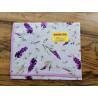 Nappe rectangulaire en plastique hydrofuge. Conception LAVANDE.. Dans toutes les tailles.. FABRIQUÉ EN ITALIE..