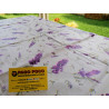 Rectangular tablecloth in water-repellent plastic. LAVENDER design.. In all sizes.. MADE IN ITALY..