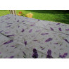 Rectangular tablecloth in water-repellent plastic. LAVENDER design.. In all sizes.. MADE IN ITALY..