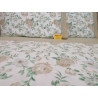 Completo Letto Matrimoniale in 100% Flanella Fantasia ROSE E FIORI COLORATI ..MISURE MAXI....!!
