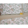 Parure de lit double en 100% flanelle avec motif ROSE ET FLEURS COULEURS.. TAILLES MAXI....!!