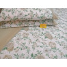 Completo Letto Matrimoniale in 100% Flanella Fantasia ROSE E FIORI COLORATI ..MISURE MAXI....!!