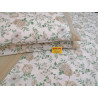 Parure de lit double en 100% flanelle avec motif ROSE ET FLEURS COULEURS.. TAILLES MAXI....!!