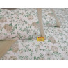 Double Bed Set in 100% Flannel with ROSE AND COLORED FLOWERS Pattern..MAXI SIZES....!!
