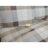Single Bed Set in 100% Flannel MULTICOLOR SQUARE Pattern Colours: Light Blue-Beige-Pink..MADE IN ITALY!!!