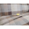 Einzelbett-Set aus 100 % Flanell, MULTICOLOR SQUARE Musterfarben: Hellblau-Beige-Rosa. HERGESTELLT IN ITALIEN!!!