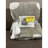 Plaid Lambskin Blanket in Soft and Warm Microfibre. TAUPE POLKA DOT FANTASY. SIZE: Double.. Half Square.. SINGLE