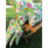 Coprisedia Con 2 Lacci Sfoderabili Con Zip.. Misura 40x40cm. Fantasia  CACTUS ....MADE IN ITALY ...100% COTONE