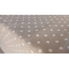 American Placemat in Quilted Cotton with BEIGE polka dot patterned napkin.. Size:50x35..MADE IN ITALY..!!!!