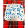 Rectangular Cotton Tablecloth MAIOLICA Pattern In All Sizes 100% Cotton.... MADE IN ITALY!!!!!