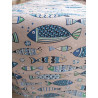 Runner or Stripe 45x140 COLORFUL FISH Design...In Cotton...MADE IN ITALY!