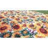 100 % wasserabweisende, schmutzabweisende Tischdecke, SONNENBLUMEN- UND FARBIGE BLUMEN-Design... In allen Größen... KEIN