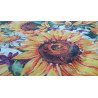 100 % wasserabweisende, schmutzabweisende Tischdecke, SONNENBLUMEN- UND FARBIGE BLUMEN-Design... In allen Größen... KEIN