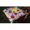 Rectangular Cotton Tablecloth with COLORED POPPIES Pattern in all sizes 100% Cotton.... MADE IN ITALY!!!!!