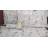 copy of Complete double bed - HALF SQUARE COLORED ROSE pattern..100% Cotton HYPERCALLE ...MADE IN ITALY!!!..