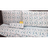 copy of Complete double bed - HALF SQUARE COLORED ROSE pattern..100% Cotton HYPERCALLE ...MADE IN ITALY!!!..