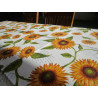 Coprisedia Rotondo Sfoderabile Con 2 Lacci...Misura 40x40...Disegno GIRASOLI... MADE IN ITALY 100% COTONE...!!!