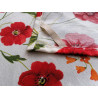 Rectangular Cotton Tablecloth with COLORED POPPIES Pattern in all sizes 100% Cotton.... MADE IN ITALY!!!!!