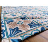 Rectangular Cotton Tablecloth MAIOLICA Pattern In All Sizes 100% Cotton.... MADE IN ITALY!!!!!