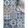 Rectangular Cotton Tablecloth MAIOLICA Pattern In All Sizes 100% Cotton.... MADE IN ITALY!!!!!