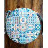 Rectangular Cotton Tablecloth MAIOLICA Pattern In All Sizes 100% Cotton.... MADE IN ITALY!!!!!