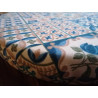 Rectangular Cotton Tablecloth MAIOLICA Pattern In All Sizes 100% Cotton.... MADE IN ITALY!!!!!