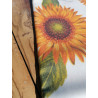 Plasticized Cotton Tablecloth with SUNFLOWER Design 100% WATERPROOF Made in ITALY