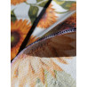 Nappe en coton plastifié motif TOURNESOL 100% IMPERMÉABLE Fabriquée en ITALIE