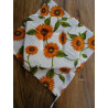 Tischdecke aus plastifizierter Baumwolle mit SONNENBLUMEN-Design. 100 % WASSERDICHT. Hergestellt in ITALIEN