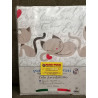 Fancy bed set KITTENS IN LOVE Beige color Single-Double-Half Square 100% Cotton ...MADE IN ITALY!!!...