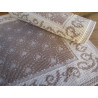 Tapis de style sarde avec motif PETITS COEURS... Couleur Beige-Gris.. 100% coton antidérapant... Taille 40x60-50x80